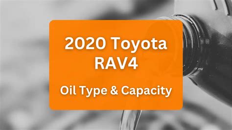 2020 Toyota RAV4 Oil Capacity